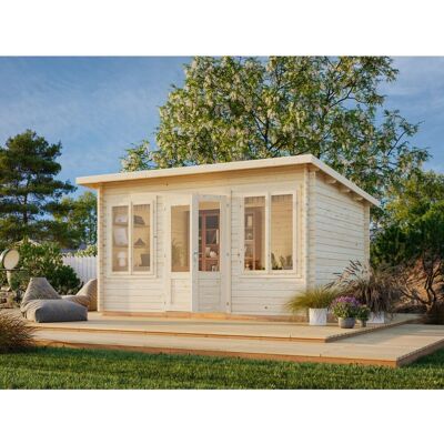 PALMAKO Lisa Gartenhaus - 11,5 m², braun, mit Fußboden PALMAKO Lisa Gartenhaus - 11,5 m², braun, mit Fußboden