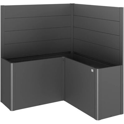 Biohort Gartenzäun - Dunkelgrau Metallisch - 91cm Hoch, 152cm Lang - Sichtschutz & Windschutz Biohort Gartenzäun - Dunkelgrau Metallisch - 91cm Hoch, 152cm Lang - Sichtschutz & Windschutz