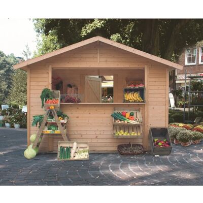 KARIBU Nordic Fichte Gartenhaus 78x174cm - Gartenhaus KARIBU Nordic Fichte Gartenhaus 78x174cm - Gartenhaus