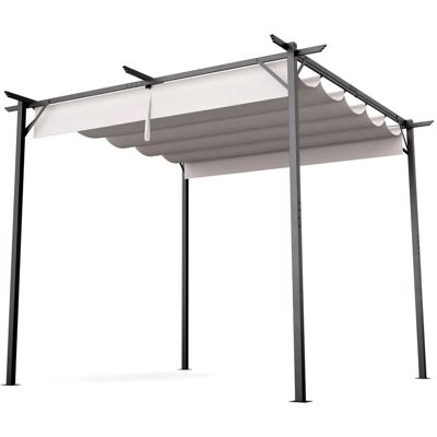 Blumfeldt Pantheon Robust Pergola Gartenpavillon 3x3 m Wetterbeständig Stahl Pulverbeschichtet Beige Blumfeldt Pantheon Robust Pergola Gartenpavillon 3x3 m Wetterbeständig Stahl Pulverbeschichtet Beige
