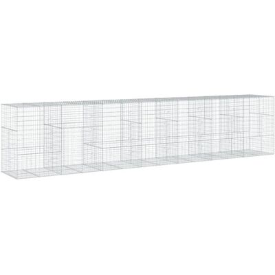 vidaXL Gabionen mit Abdeckung 700x100x150 cm - Gabion Typ vidaXL Gabionen mit Abdeckung 700x100x150 cm - Gabion Typ