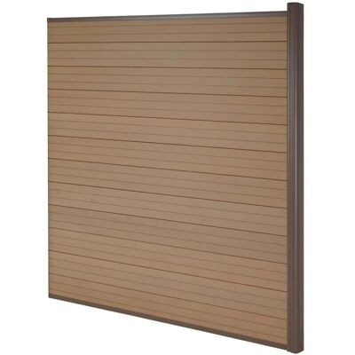 MCW WPC-Sichtschutz Savoie Windschutz Zaun Alu-Pfosten - Erweiterungselement 1,85m Teak MCW WPC-Sichtschutz Savoie Windschutz Zaun Alu-Pfosten - Erweiterungselement 1,85m Teak