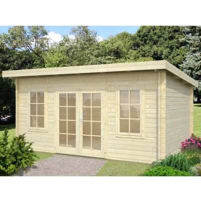 PALMAKO Lisa Gartenhaus - 14,2 m², braun, Holz PALMAKO Lisa Gartenhaus - 14,2 m², braun, Holz
