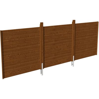 SkanHolz Nussbaum Rückwand - Gartenhaus-Seitenwand SkanHolz Nussbaum Rückwand - Gartenhaus-Seitenwand