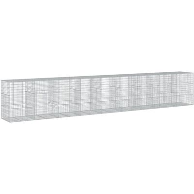 vidaXL Verzinktes Eisen Gabionenkorb 900x100x150cm vidaXL Verzinktes Eisen Gabionenkorb 900x100x150cm