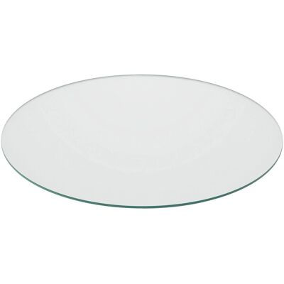Relaxdays Glasplatte ESG Transparent 8 mm Stärke 80 cm Durchmesser Relaxdays Glasplatte ESG Transparent 8 mm Stärke 80 cm Durchmesser