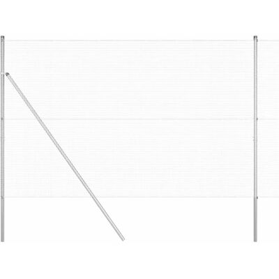 vidaXL Verzinkter Stahlzaun 13 Pfosten 1.6x50 m - Zaun vidaXL Verzinkter Stahlzaun 13 Pfosten 1.6x50 m - Zaun