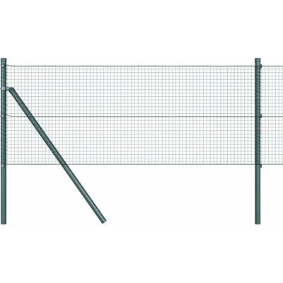 vidaXL Gartenzäun mit 13 grünen Pfosten 0,6x50 m Stahl vidaXL Gartenzäun mit 13 grünen Pfosten 0,6x50 m Stahl