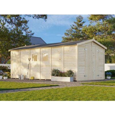 PALMAKO Dan Gartenhaus - Holz, 2 Fenster, Satteldach PALMAKO Dan Gartenhaus - Holz, 2 Fenster, Satteldach