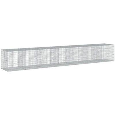 vidaXL Verzinktes Eisendraht-Gabionen 700x100x100 cm vidaXL Verzinktes Eisendraht-Gabionen 700x100x100 cm
