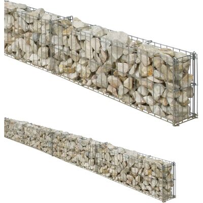 Bellissa Gabionen Mauergitter Set Verzinkt 464x20x10 cm inkl. Bodenanker Bellissa Gabionen Mauergitter Set Verzinkt 464x20x10 cm inkl. Bodenanker