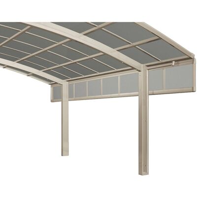 XIMAX Carport-Seitenwand - Aluminium, Silber, 491cm x 100cm x 6cm - Witterungsbeständig XIMAX Carport-Seitenwand - Aluminium, Silber, 491cm x 100cm x 6cm - Witterungsbeständig