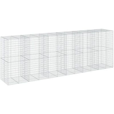 vidaXL Verzinktes Eisen Gabionenkorb 600x100x200 cm - Außen Dekoration vidaXL Verzinktes Eisen Gabionenkorb 600x100x200 cm - Außen Dekoration