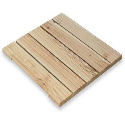DELUKE Holzfliese Kiefernholz 47,5x47,5cm Fliese Geriffelt Terrassenfliese Holz Quadratisch Terrassendiele mit Unterkonstruktion Balkon Bodenfliese DELUKE Holzfliese Kiefernholz 47,5x47,5cm Fliese Geriffelt Terrassenfliese Holz Quadratisch Terrassendiele mit Unterkonstruktion Balkon Bodenfliese