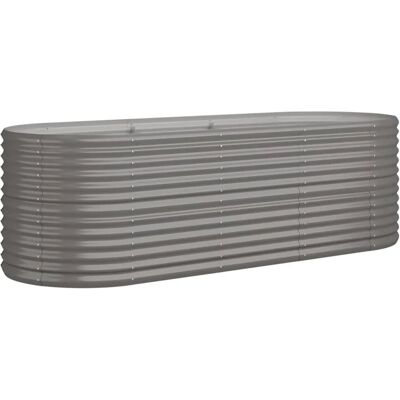 vidaXL Gartenkübel 224x80x68 cm Grau - Pflanzkübel vidaXL Gartenkübel 224x80x68 cm Grau - Pflanzkübel