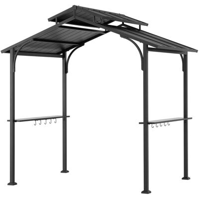 Sunjoy Stahl-Grill Gazebo Ecrins 153 cm x 242 cm Braun Sunjoy Stahl-Grill Gazebo Ecrins 153 cm x 242 cm Braun
