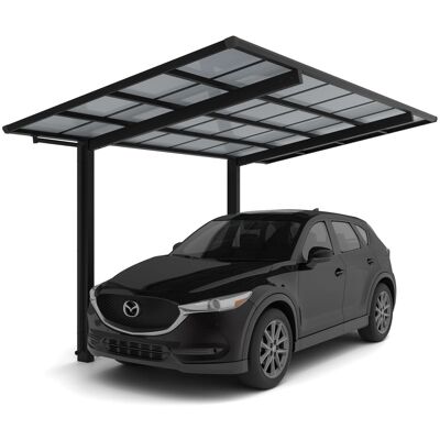 XIMAX Linea Carport - Aluminium, 240cm, Schwarz - Carports XIMAX Linea Carport - Aluminium, 240cm, Schwarz - Carports
