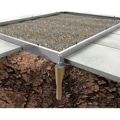 Halls Magnum 108 Aluminium Fundament - Silber Halls Magnum 108 Aluminium Fundament - Silber