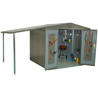 Biohort Seitendach für Gerätehaus Europa 4/5 Silber-Metallic Biohort Seitendach für Gerätehaus Europa 4/5 Silber-Metallic