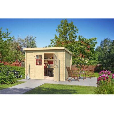 LASITA MAJA San Jose 230 - Gartenhaus - Holz, Doppeltür, Beige LASITA MAJA San Jose 230 - Gartenhaus - Holz, Doppeltür, Beige