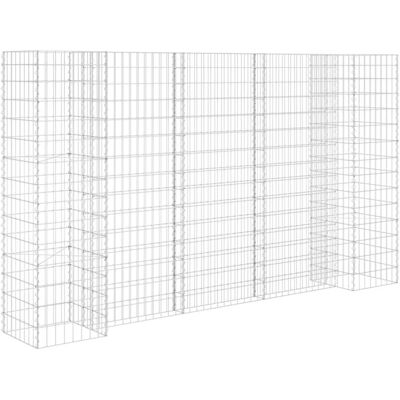 vidaXL H-förmige Gabionenpflanzkübel Stahl Draht 260x40x150 cm vidaXL H-förmige Gabionenpflanzkübel Stahl Draht 260x40x150 cm