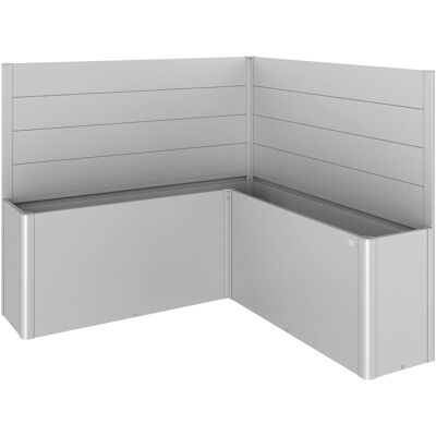 BIOHORT Sichtschutz - Silber Metallic - 91cm x 201m - Stahlblech BIOHORT Sichtschutz - Silber Metallic - 91cm x 201m - Stahlblech