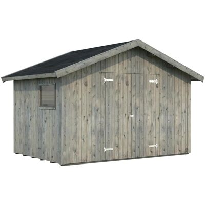 PALMAKO Nils Holz-Gartenhaus - Satteldach - Grau PALMAKO Nils Holz-Gartenhaus - Satteldach - Grau