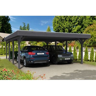 SKANHOLZ - Spessart - Grau - 2 Fahrzeuge - Carport SKANHOLZ - Spessart - Grau - 2 Fahrzeuge - Carport
