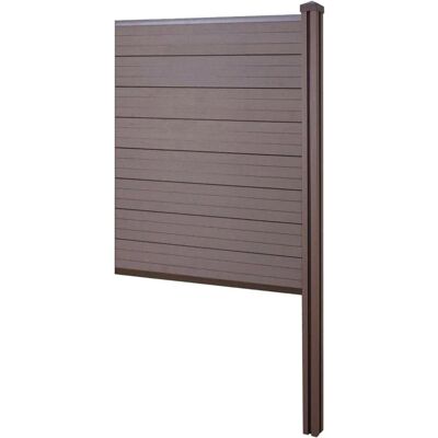 MCW WPC-Sichtschutz Savoie Zaun Windschutz WPC-Pfosten Zum Einbetonieren - Erweiterungselement Schmal 98cm Braun MCW WPC-Sichtschutz Savoie Zaun Windschutz WPC-Pfosten Zum Einbetonieren - Erweiterungselement Schmal 98cm Braun