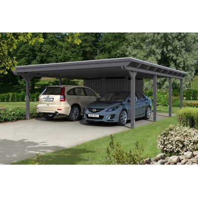 SKANHOLZ Emsland Carport - Flachdach, Abstellraum, Hochwertiges Holz SKANHOLZ Emsland Carport - Flachdach, Abstellraum, Hochwertiges Holz