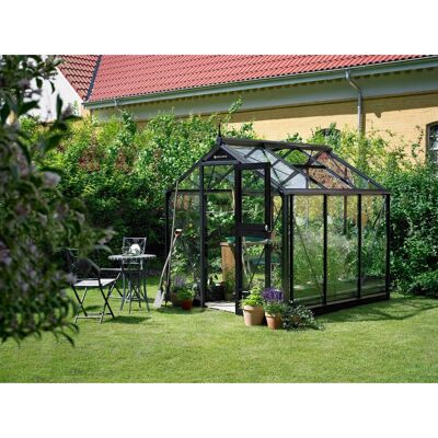 Juliana Kompakt Gewächshaus - 5 m² - Sicherheitsglas - Anthrazit Juliana Kompakt Gewächshaus - 5 m² - Sicherheitsglas - Anthrazit