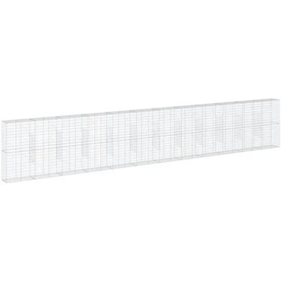 vidaXL Verzinktes Eisen Gabionenkorb 1200x50x200 cm vidaXL Verzinktes Eisen Gabionenkorb 1200x50x200 cm