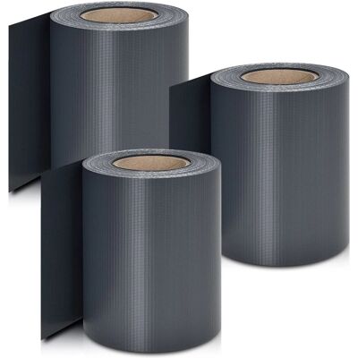 Juskys PVC Sichtschutzstreifen 3er Set Anthrazit Juskys PVC Sichtschutzstreifen 3er Set Anthrazit