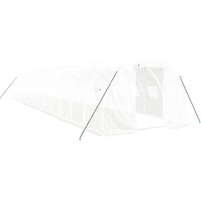 vidaXL Gewächshaus 14x3x2 m mit Stahlrahmen - Gewächshaus vidaXL Gewächshaus 14x3x2 m mit Stahlrahmen - Gewächshaus