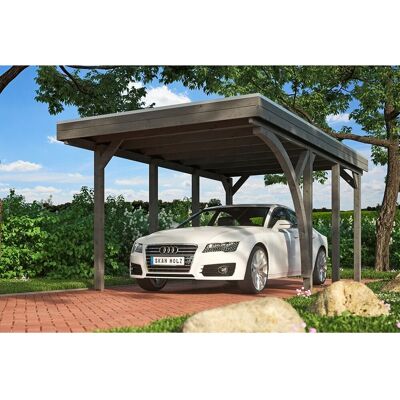 SKANHOLZ Friesland Set 5 Carport - Flachdach, 17,43 m², grau SKANHOLZ Friesland Set 5 Carport - Flachdach, 17,43 m², grau