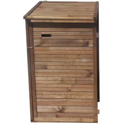 Andrewex Mülltonnenbox Zusatz 1 Tonne 132 cm x 75 cm x 97 cm Braun Andrewex Mülltonnenbox Zusatz 1 Tonne 132 cm x 75 cm x 97 cm Braun