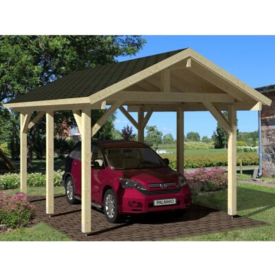 Palmako Robert Einzelcarport - natur - 3,5m x 5,1m - Carport Palmako Robert Einzelcarport - natur - 3,5m x 5,1m - Carport