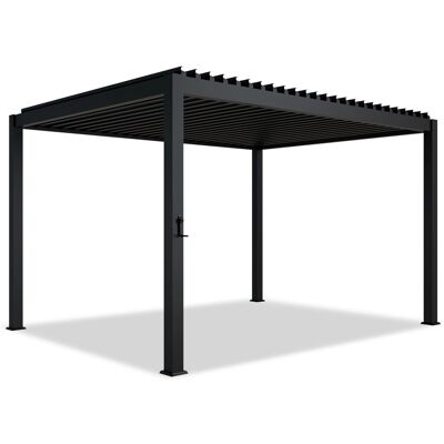 Juskys Pergola Lamellendach Tahiti 3 x 4 m Anthrazit Juskys Pergola Lamellendach Tahiti 3 x 4 m Anthrazit