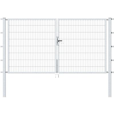 ALBERTS Stahlzauntor - 300cm, Silber ALBERTS Stahlzauntor - 300cm, Silber