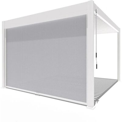 Weide Sonnenrollo für Weide Pergola 4 M in Weiss Weide Sonnenrollo für Weide Pergola 4 M in Weiss