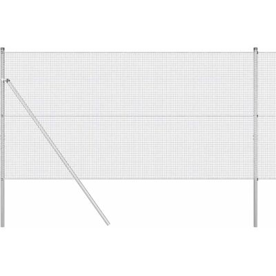 vidaXL Verzinktes Stahlzaun-Set 13 Pfosten 1,2x50 m vidaXL Verzinktes Stahlzaun-Set 13 Pfosten 1,2x50 m