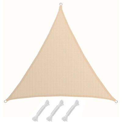 Amanka - Tenda da Sole UV 2x2x2 m Triangolo - Beige Amanka - Tenda da Sole UV 2x2x2 m Triangolo - Beige
