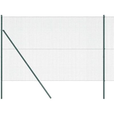 vidaXL Stahlzaun mit 7 Pfosten 1,6x10 m Grün vidaXL Stahlzaun mit 7 Pfosten 1,6x10 m Grün