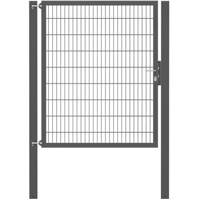 - Einzeltor Flexo Plus 150 cm x 180 cm Pfosten 100 cm x 100 cm Anthrazit - Einzeltor Flexo Plus 150 cm x 180 cm Pfosten 100 cm x 100 cm Anthrazit