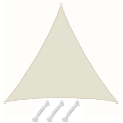 Beige Amanka Dreieckiger Sonnenschutz - Sonnensegel Beige Amanka Dreieckiger Sonnenschutz - Sonnensegel