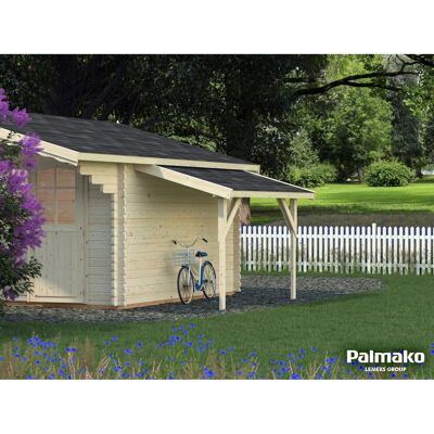 PALMAKO Schleppdach - nordisches Fichtenholz - naturbelassen - 4,3m² - Schlepptag PALMAKO Schleppdach - nordisches Fichtenholz - naturbelassen - 4,3m² - Schlepptag