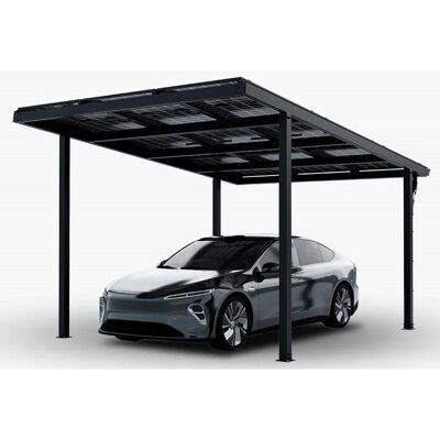 Jet-Line Solar Carport Aluminium Anthrazit für 1 Fahrzeug ohne Module Jet-Line Solar Carport Aluminium Anthrazit für 1 Fahrzeug ohne Module
