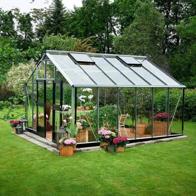 Juliana Aluminium-Gewächshaus 16,2 m² - Sicherheitsglas Juliana Aluminium-Gewächshaus 16,2 m² - Sicherheitsglas