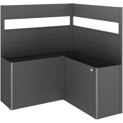Biohort Sichtschutz zu Belvedere L150 2Stk mit Acrylglas Dunkelgrau-Metallic Biohort Sichtschutz zu Belvedere L150 2Stk mit Acrylglas Dunkelgrau-Metallic