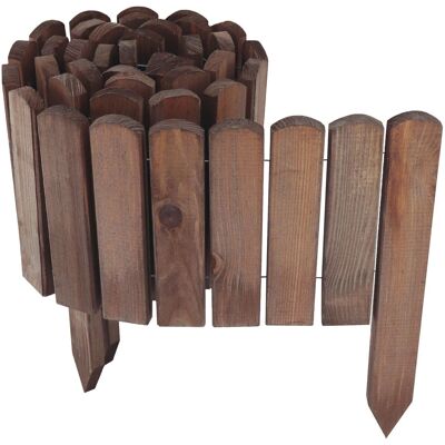Aquagart Holz Rollzaun Dunkelbraun 20x200 cm Beeteinfassung Für Beet und Rasenabgrenzungen I Flexible Beetumrandung Für Wege Aquagart Holz Rollzaun Dunkelbraun 20x200 cm Beeteinfassung Für Beet und Rasenabgrenzungen I Flexible Beetumrandung Für Wege